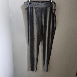 Velvet Shimmer Shime Pull On High-Rise Cozy Pants size XL